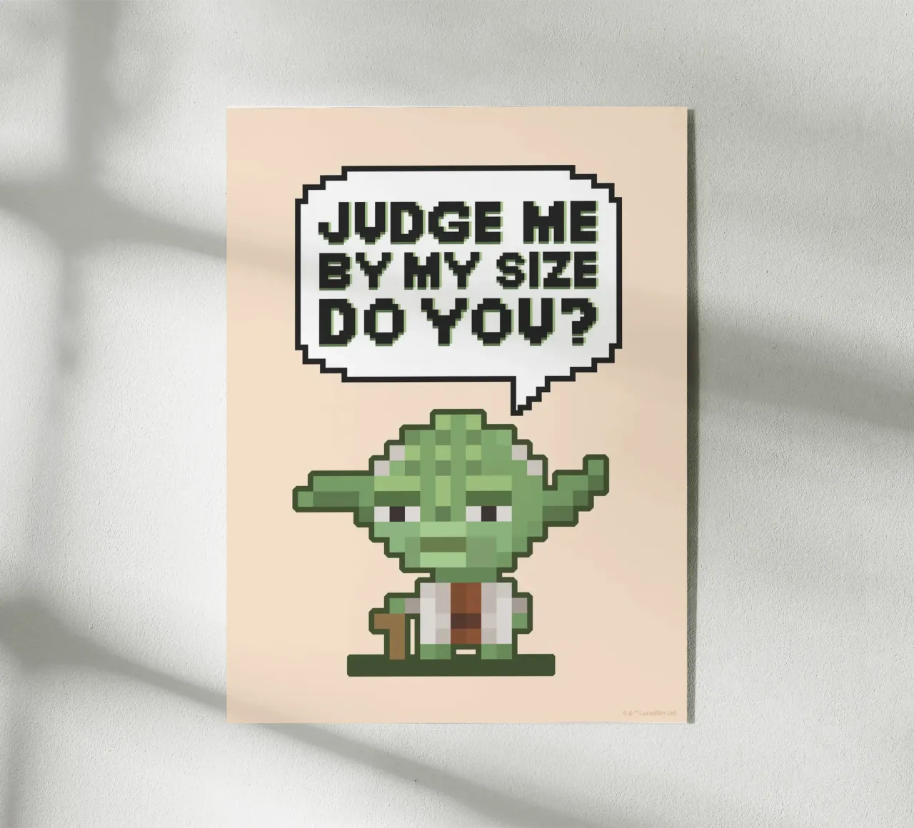 JUDGE ME BY MY SIZE DO YOU? plexiglass da Star Wars