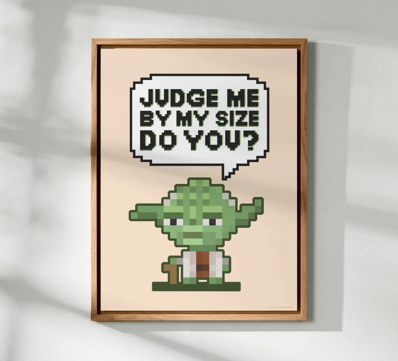 JUDGE ME BY MY SIZE DO YOU? Alu-Dibond von Star Wars