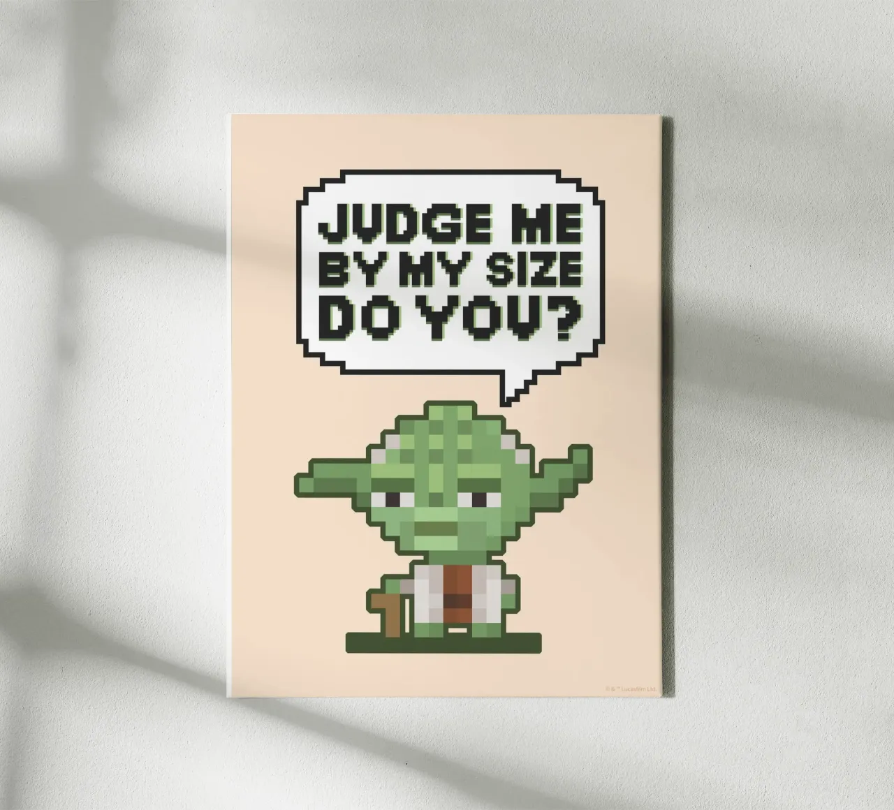 JUDGE ME BY MY SIZE DO YOU? canvas van Star Wars