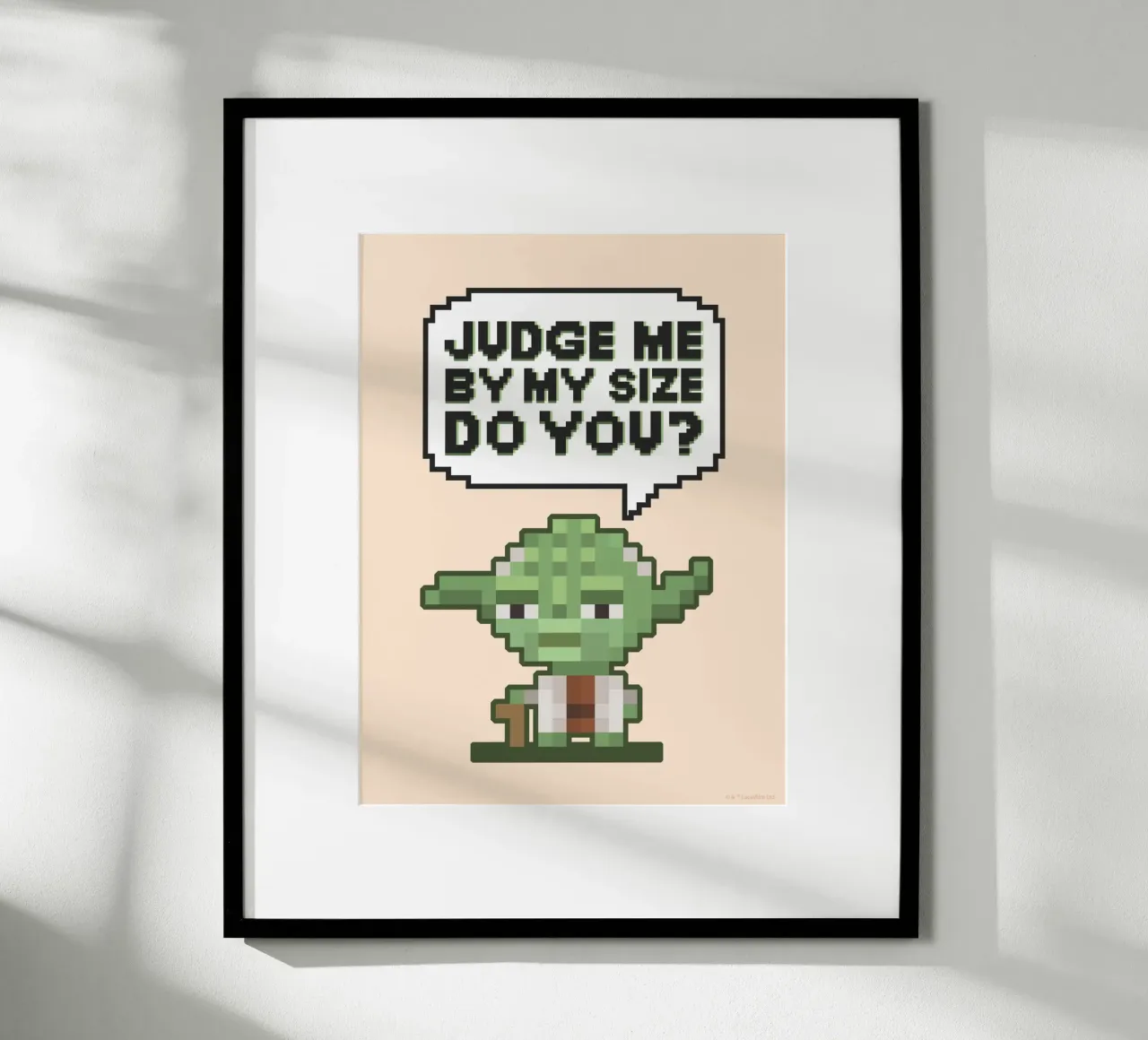 JUDGE ME BY MY SIZE DO YOU? carta hahnemühle da Star Wars