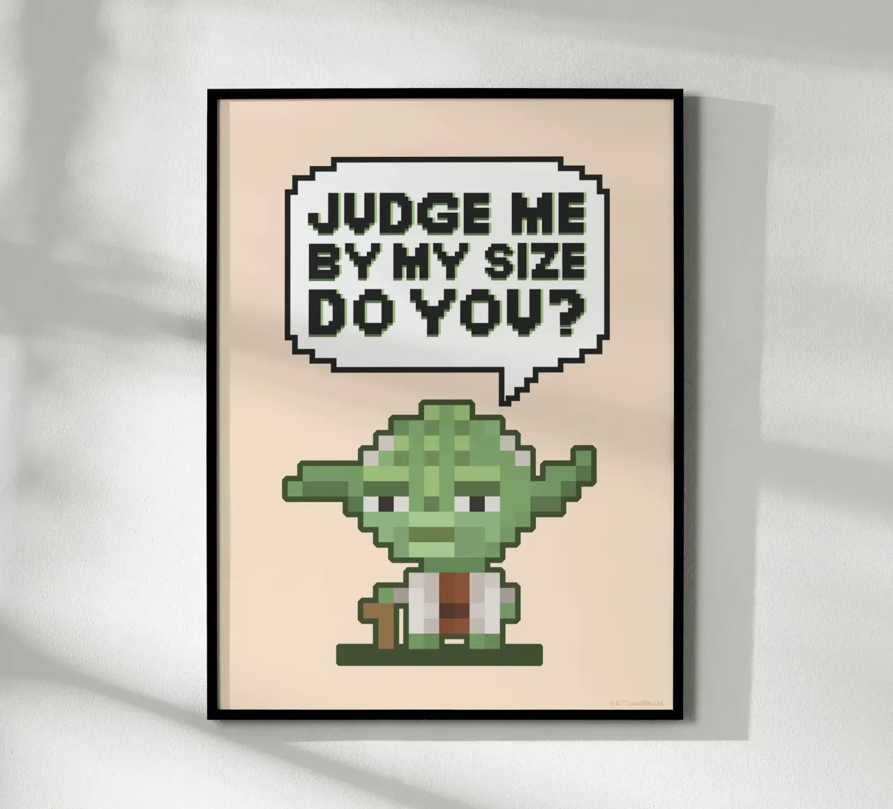 JUDGE ME BY MY SIZE DO YOU? carta hahnemühle da Star Wars