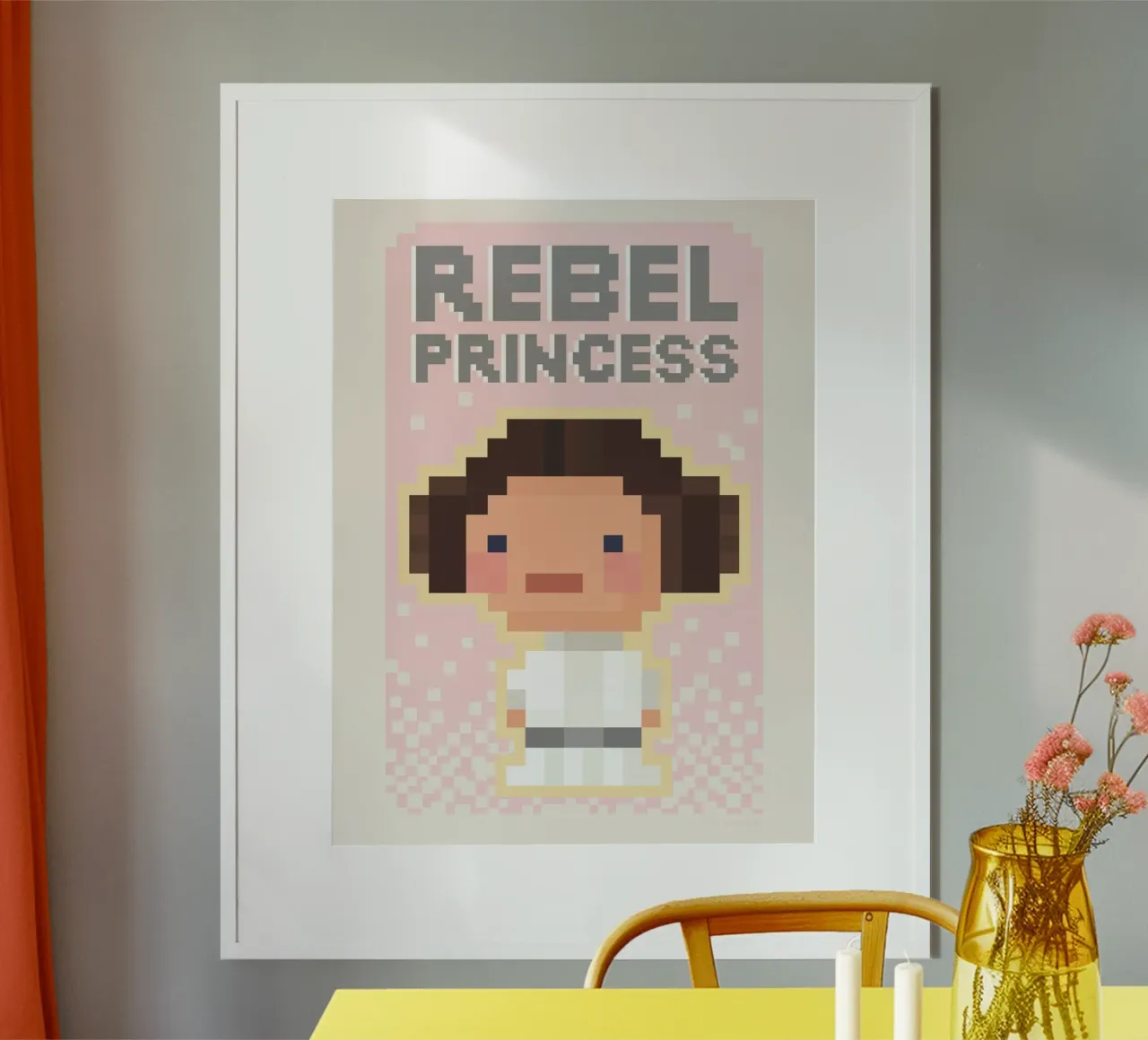 REBEL PRINCESS carta hahnemühle da Star Wars