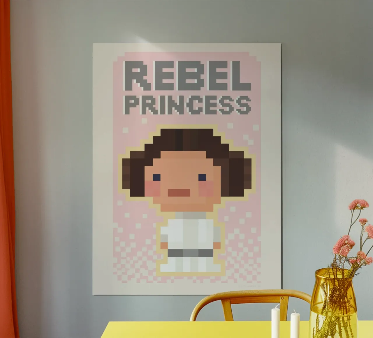 REBEL PRINCESS carta hahnemühle da Star Wars