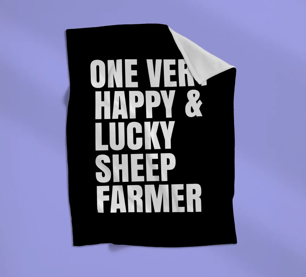 One very lucky and happy sheep farmer coperta in pile da happieeagle