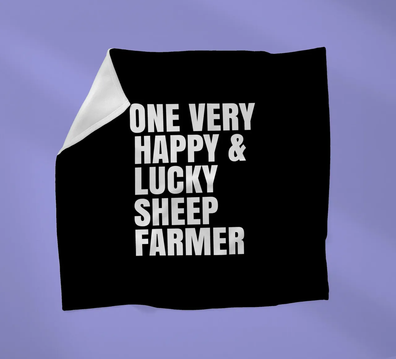One very lucky and happy sheep farmer coperta in pile da happieeagle