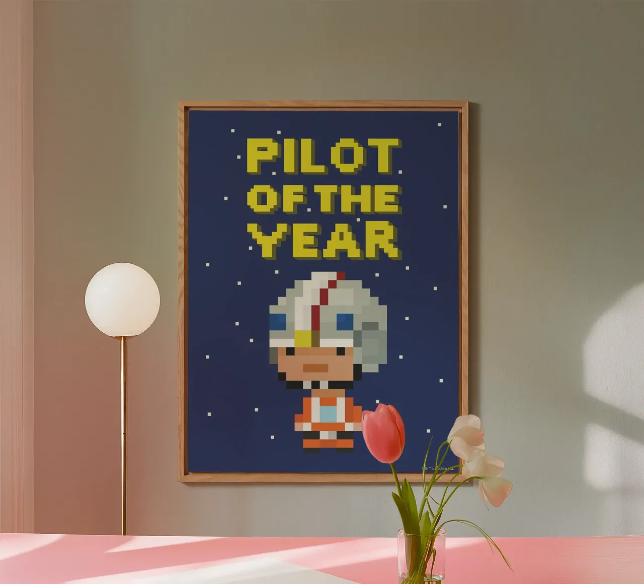 PILOT OF THE YEAR alluminio dibond da Star Wars