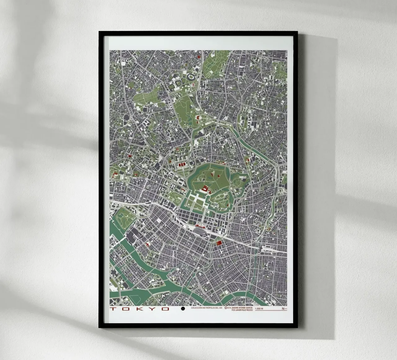 Tokyo Engraving hahnemühle by Planos Urbanos