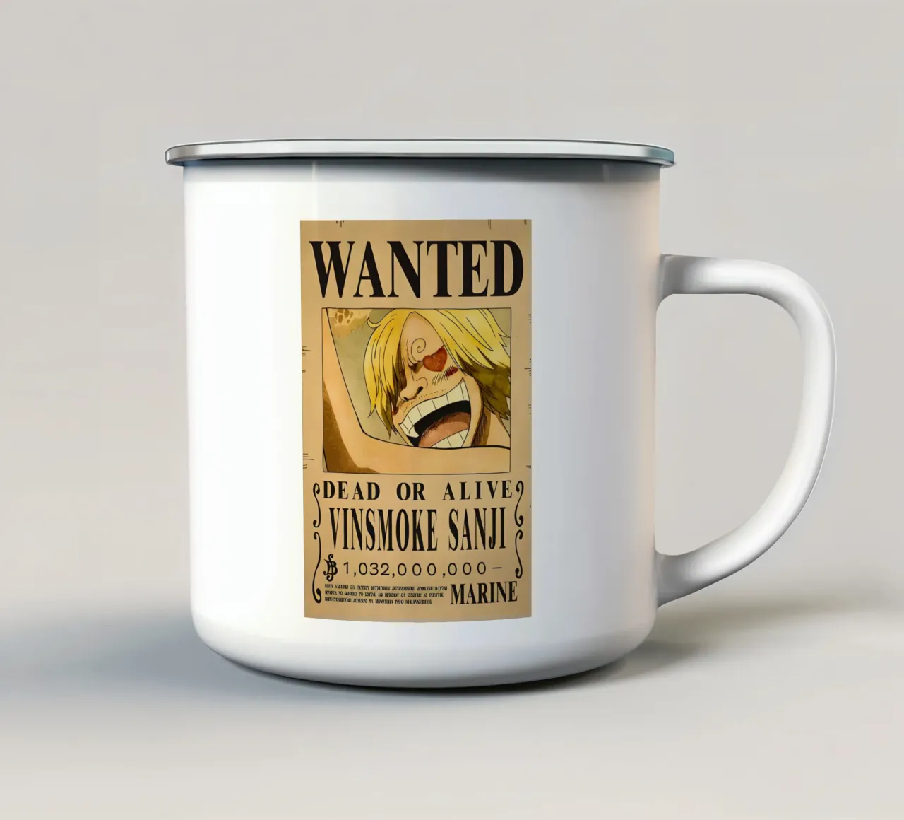 Vinsmoke Sanji tazza in smalto da CreativeStudio