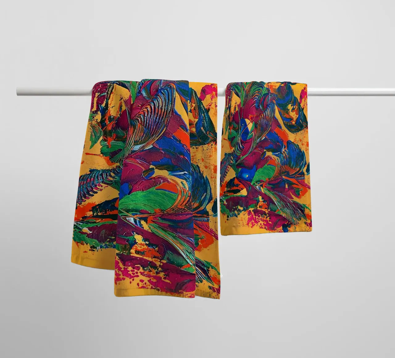 IDEAL GIFT 88 asciugamano da bagno da Thierry Vobmann Abstract painting