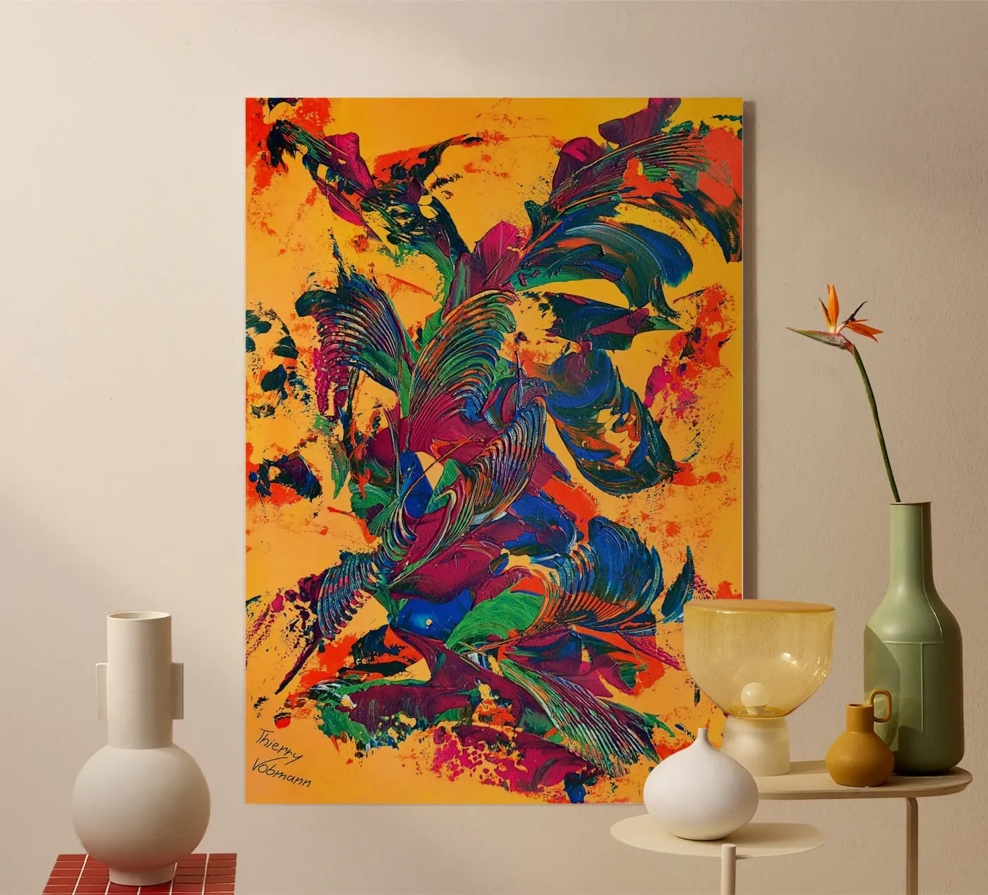 IDEAL GIFT 88 plexiglass da Thierry Vobmann Abstract painting