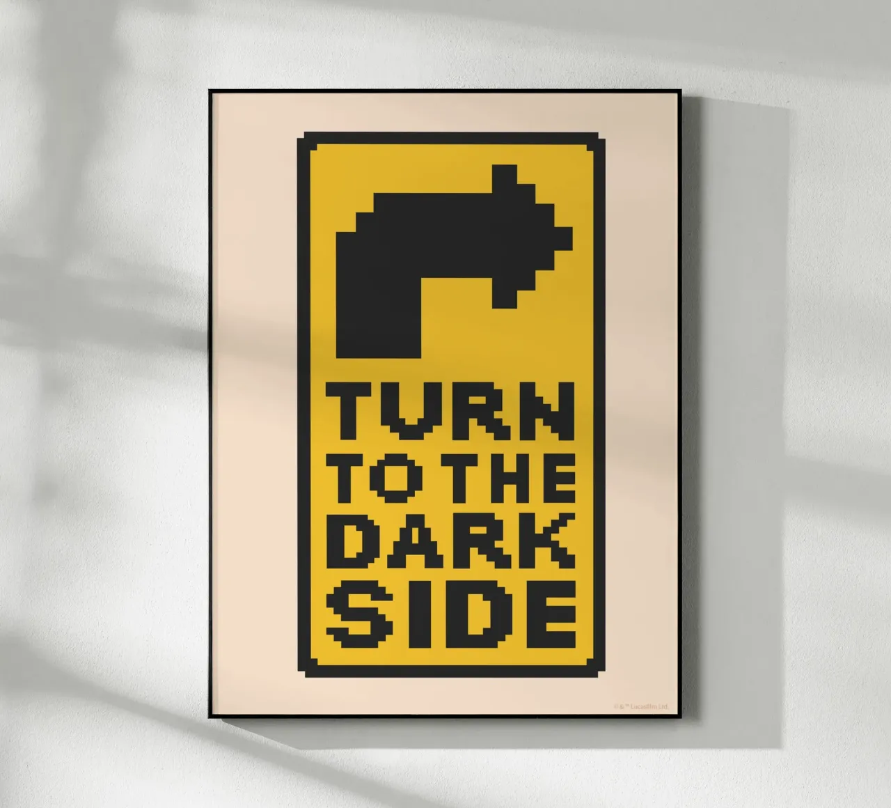 TURN TO THE DARK SIDE plexiglass da Star Wars
