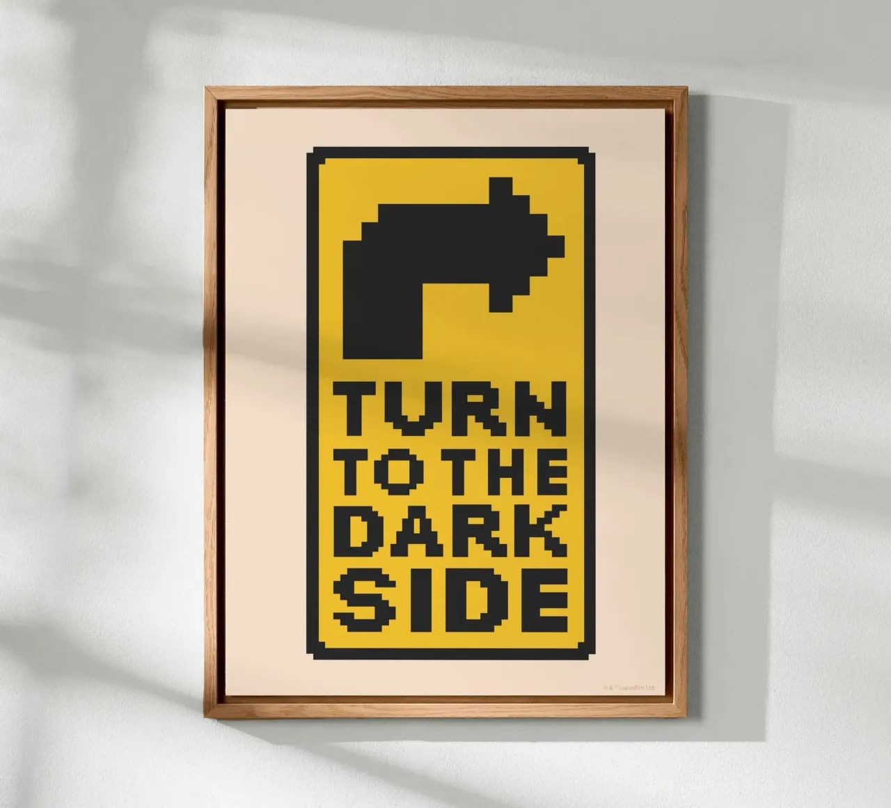 TURN TO THE DARK SIDE alluminio dibond da Star Wars
