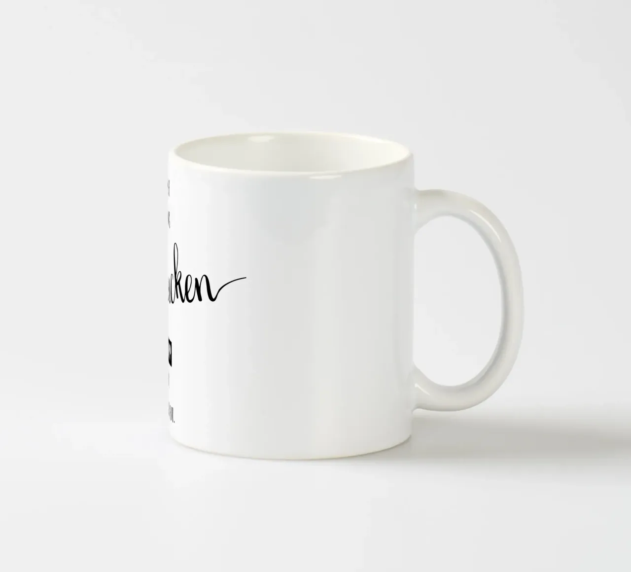 Plattdeutscher Trinkspruch tazza in ceramica da Melanie Viola