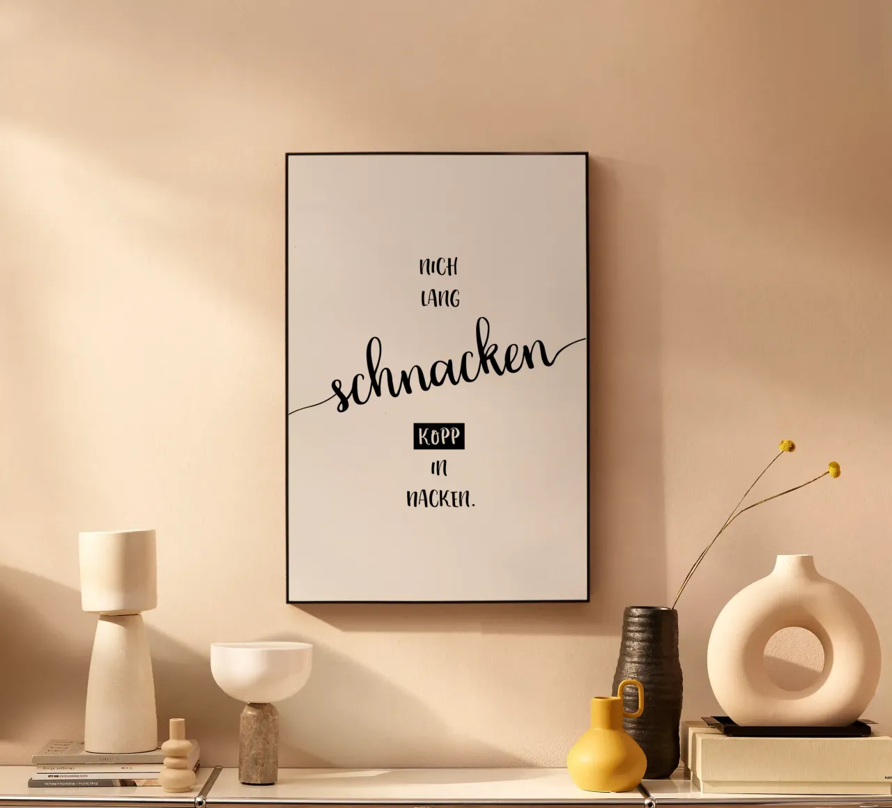 Plattdeutscher Trinkspruch plexiglass da Melanie Viola