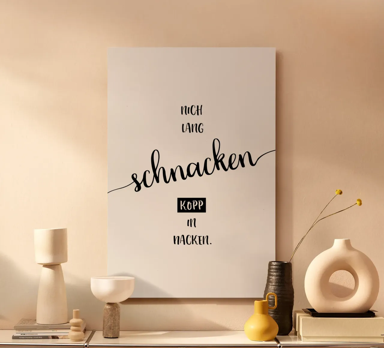 Plattdeutscher Trinkspruch alluminio dibond da Melanie Viola
