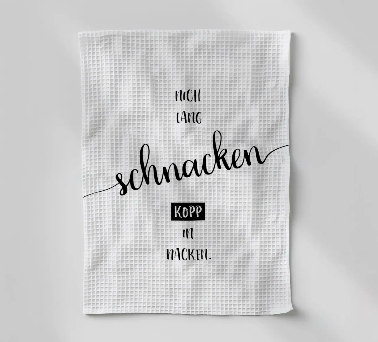 Plattdeutscher Trinkspruch canovaccio da cucina da Melanie Viola
