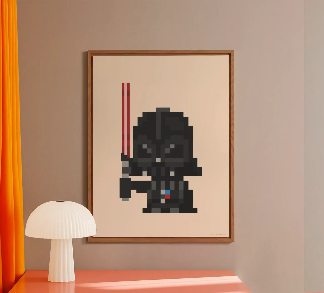 DARTH VADER alluminio dibond con Cornice Artbox da Star Wars