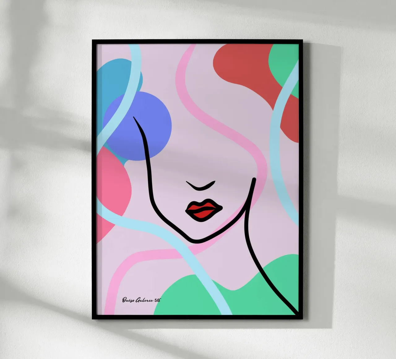 Whispered Hues poster con telaio in plastica da Mike Leymi