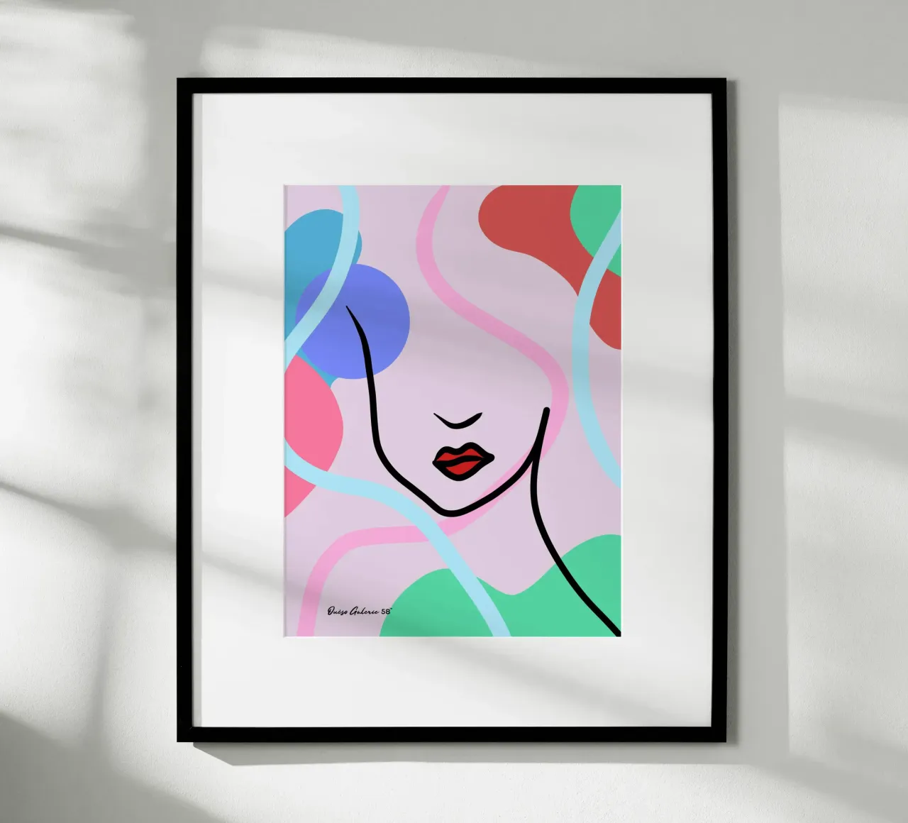 Whispered Hues poster con telaio in plastica da Mike Leymi