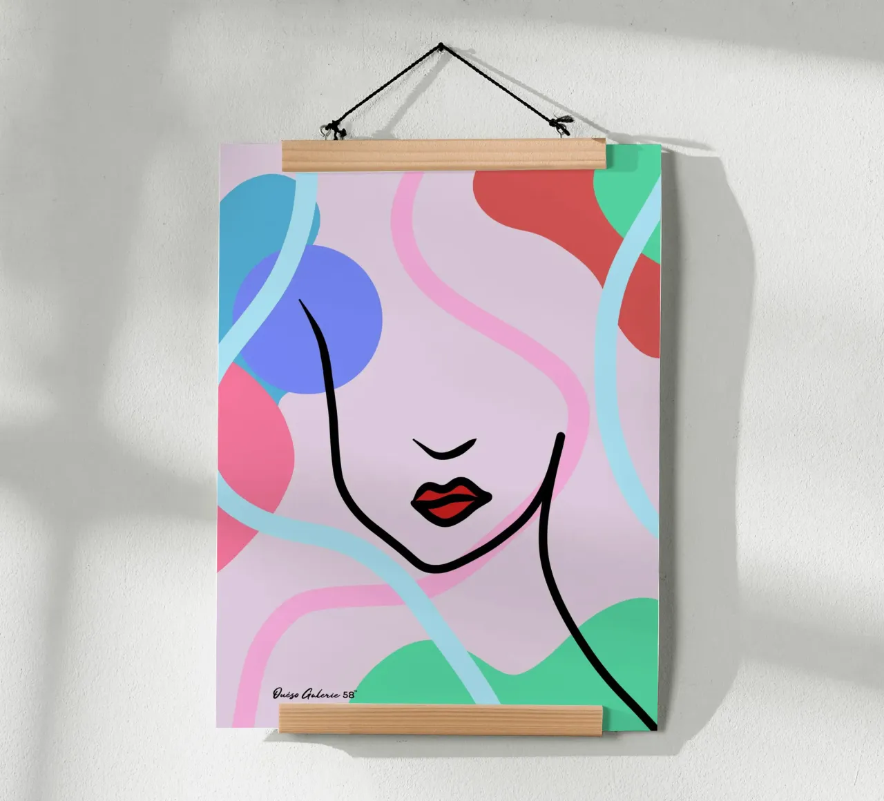 Whispered Hues poster con telaio in plastica da Mike Leymi