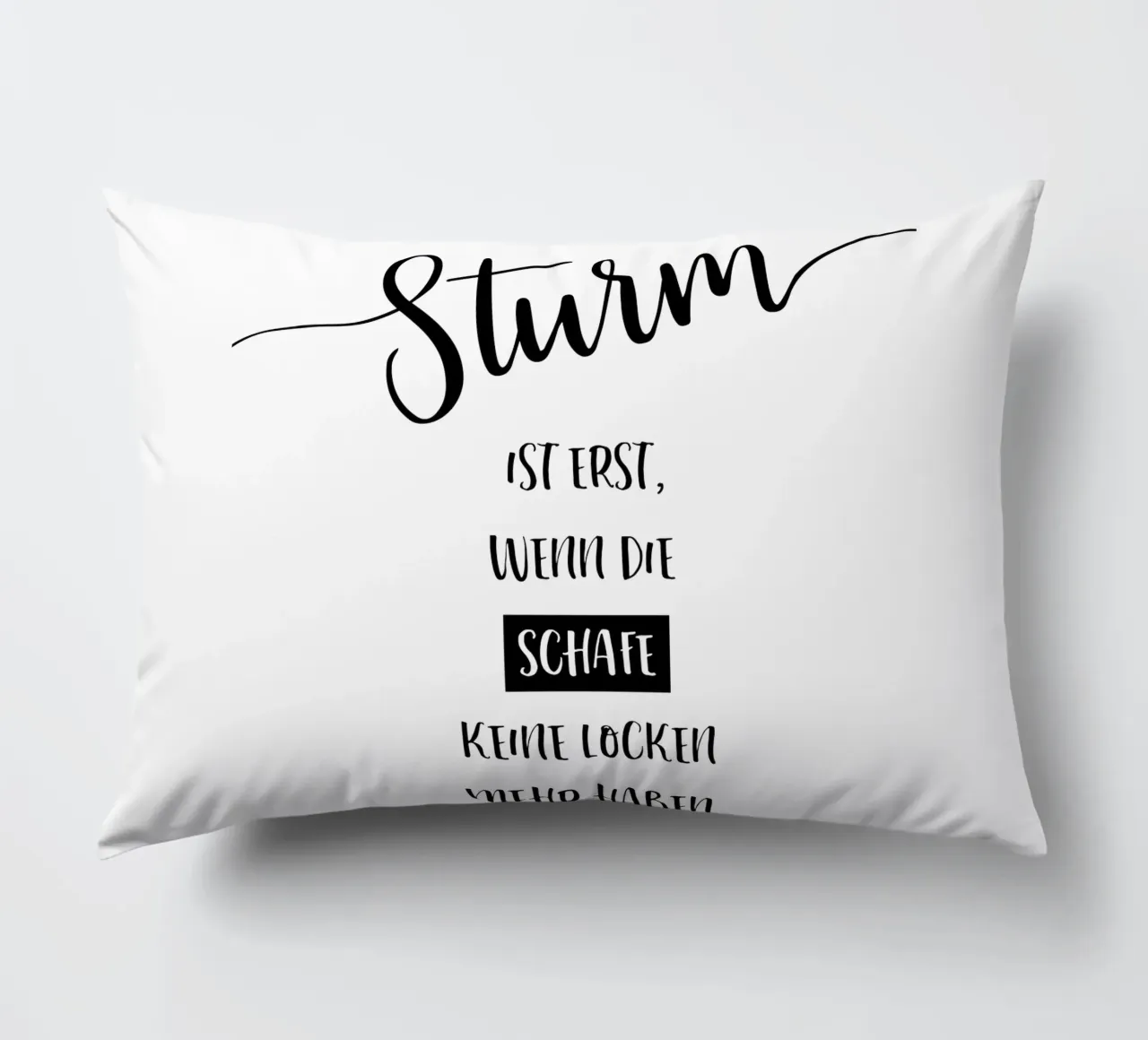 STURM = SCHAFE OHNE LOCKEN cuscino da Melanie Viola