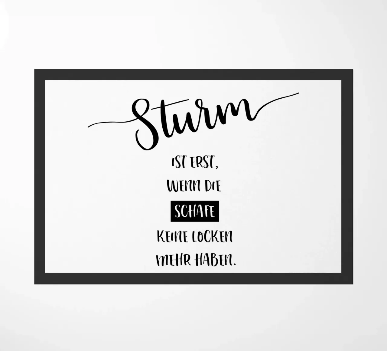 STURM = SCHAFE OHNE LOCKEN zerbino da Melanie Viola