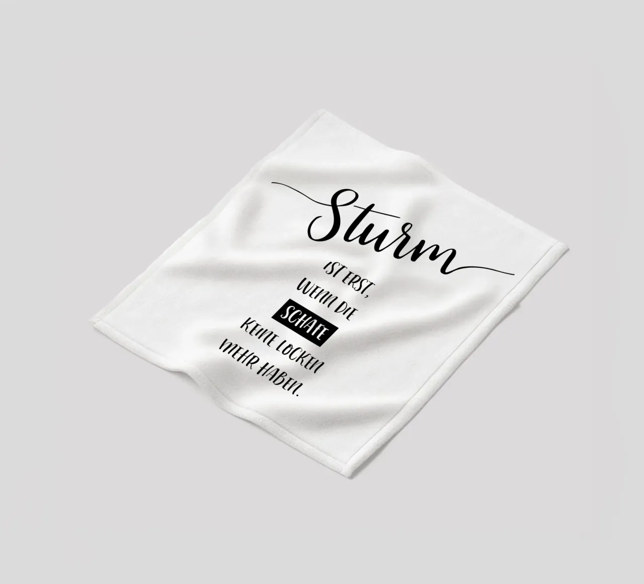STURM = SCHAFE OHNE LOCKEN Fleecedecke von Melanie Viola