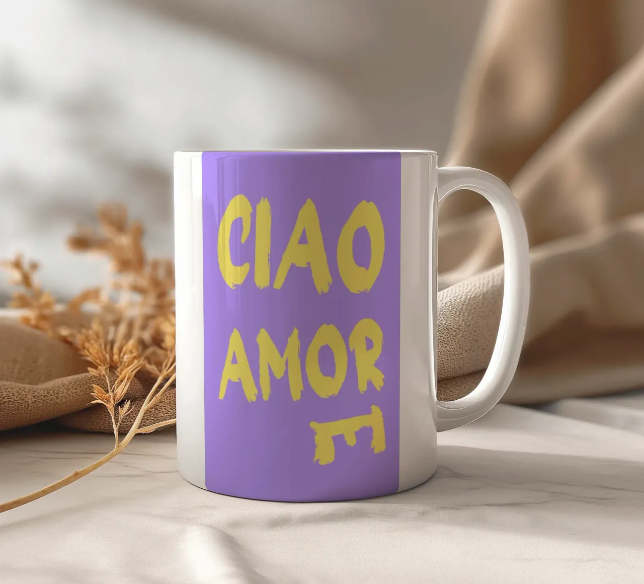 Ciao Amore tazza in ceramica da Ohkimiko