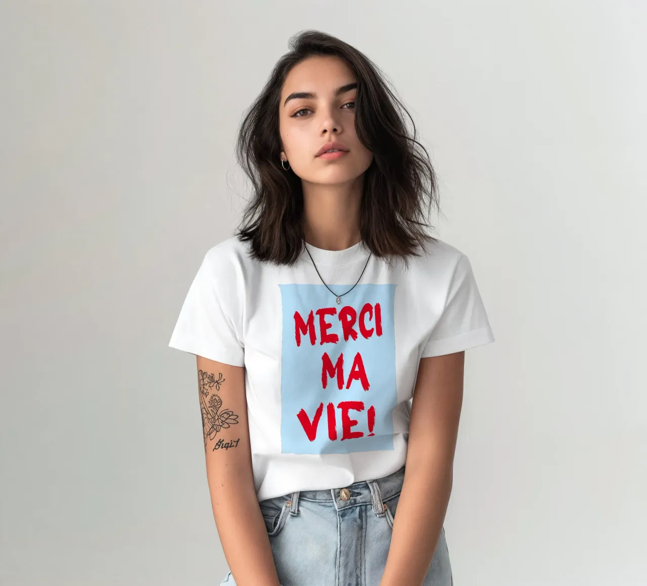 Merci ma vie t-shirt da Ohkimiko