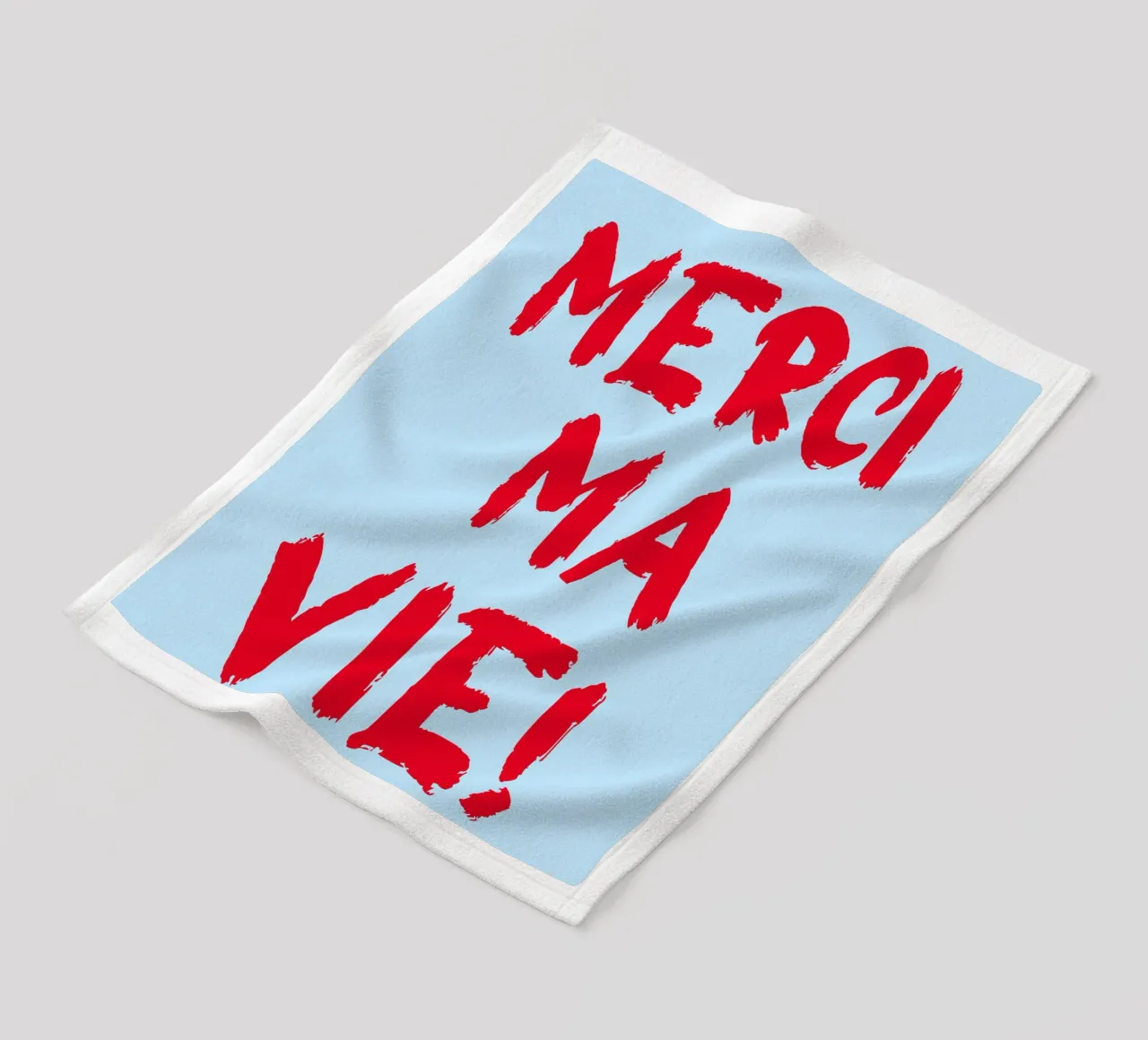 Merci ma vie coperta in pile da Ohkimiko