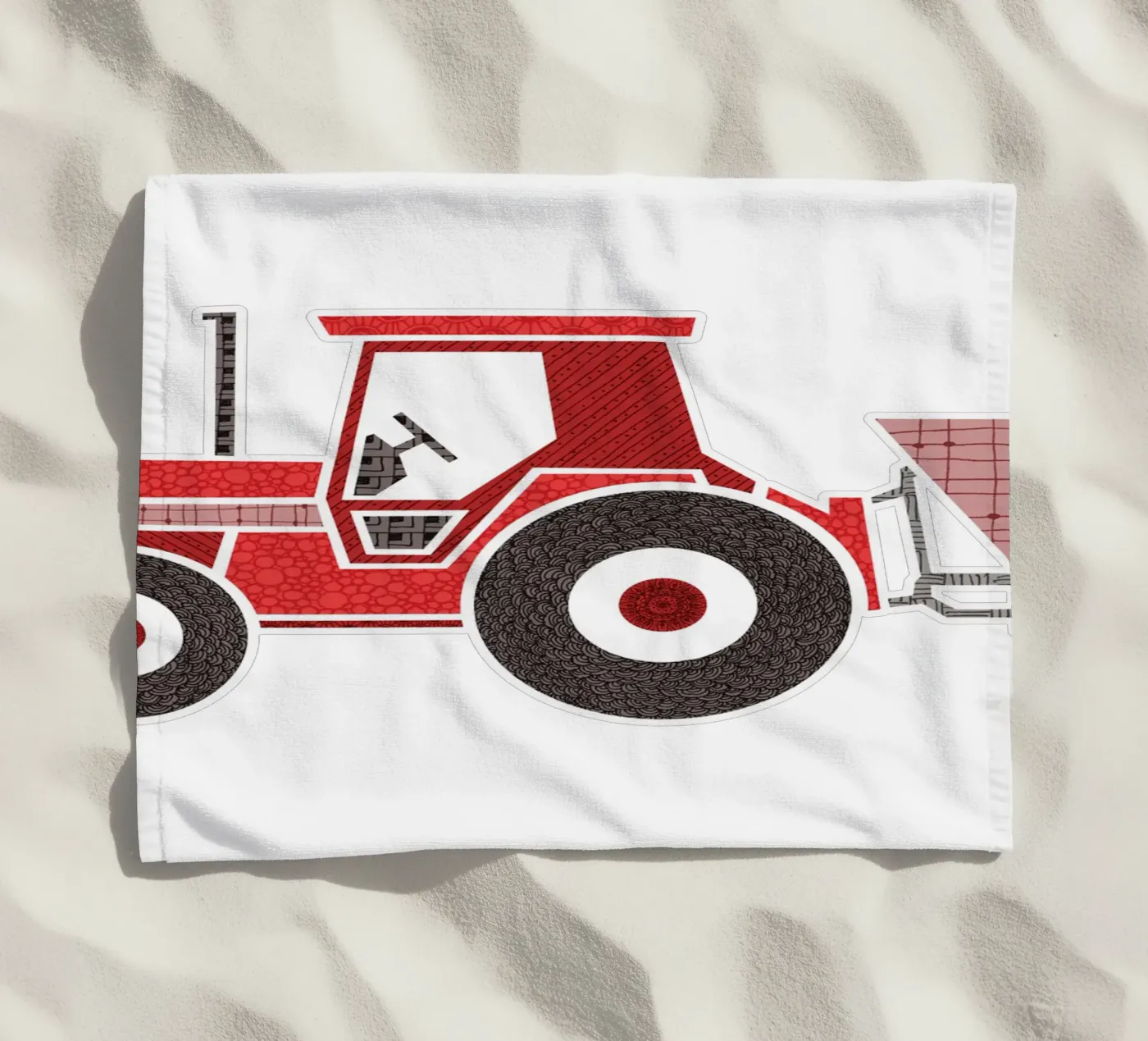 Traktor strandhanddoek van UN-TYPISCH