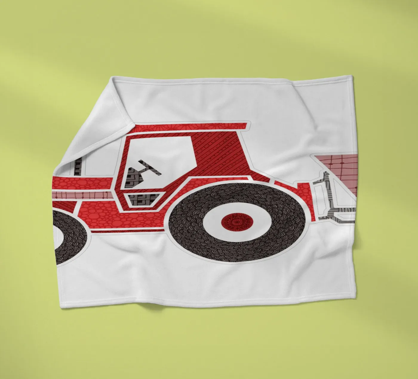 Traktor fleecedeken van UN-TYPISCH