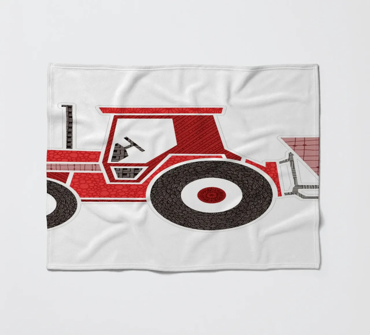 Traktor fleece blanket by UN-TYPISCH