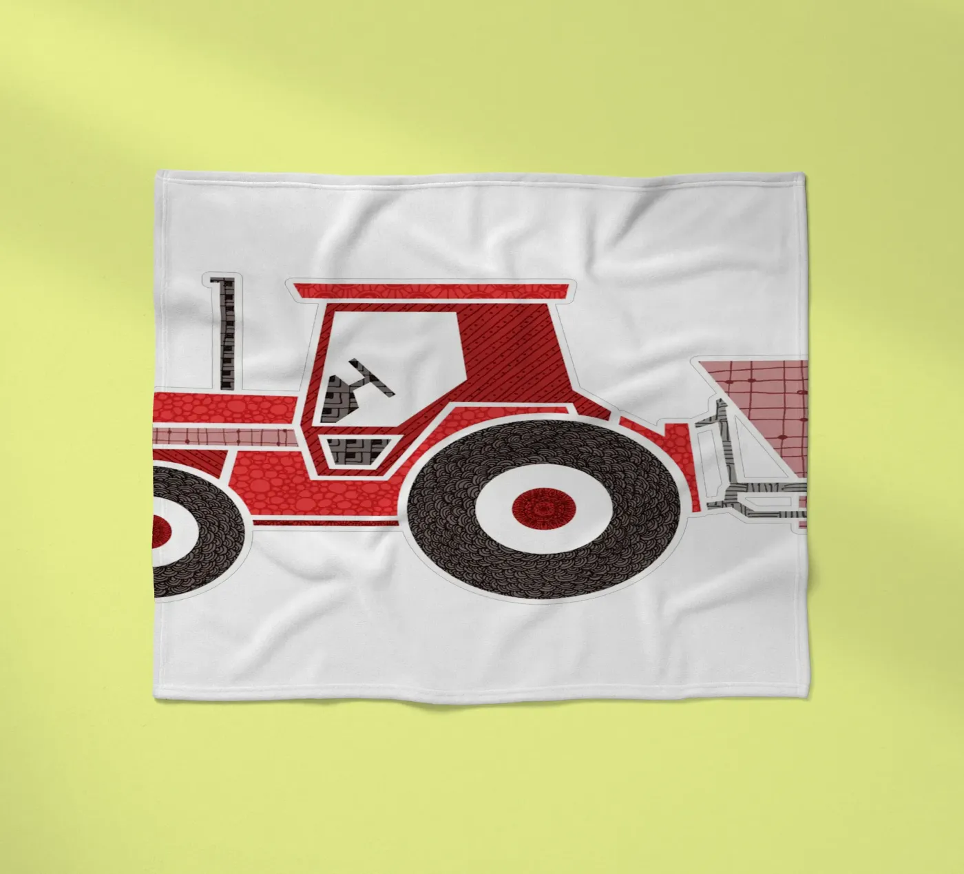 Traktor fleecedeken van UN-TYPISCH