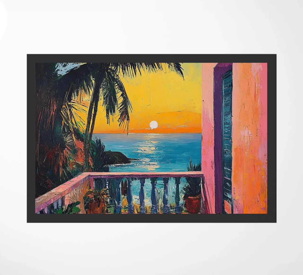 The Gateway to Vibrant Dreams doormat by Nikis Art Studio