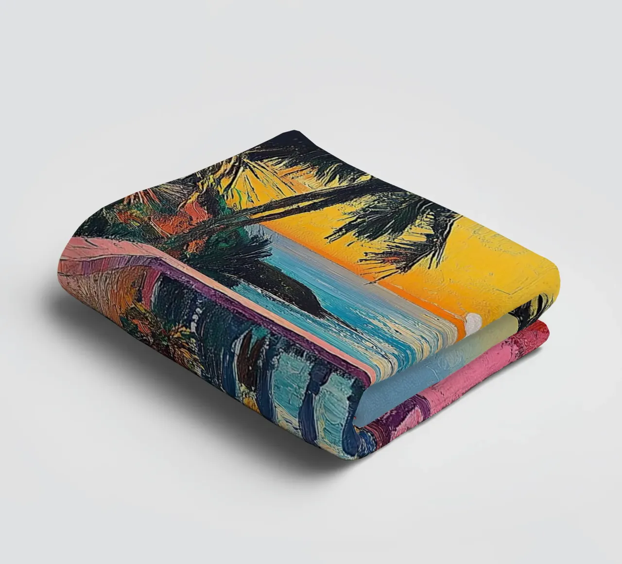 The Gateway to Vibrant Dreams towel by Nikis Art Studio