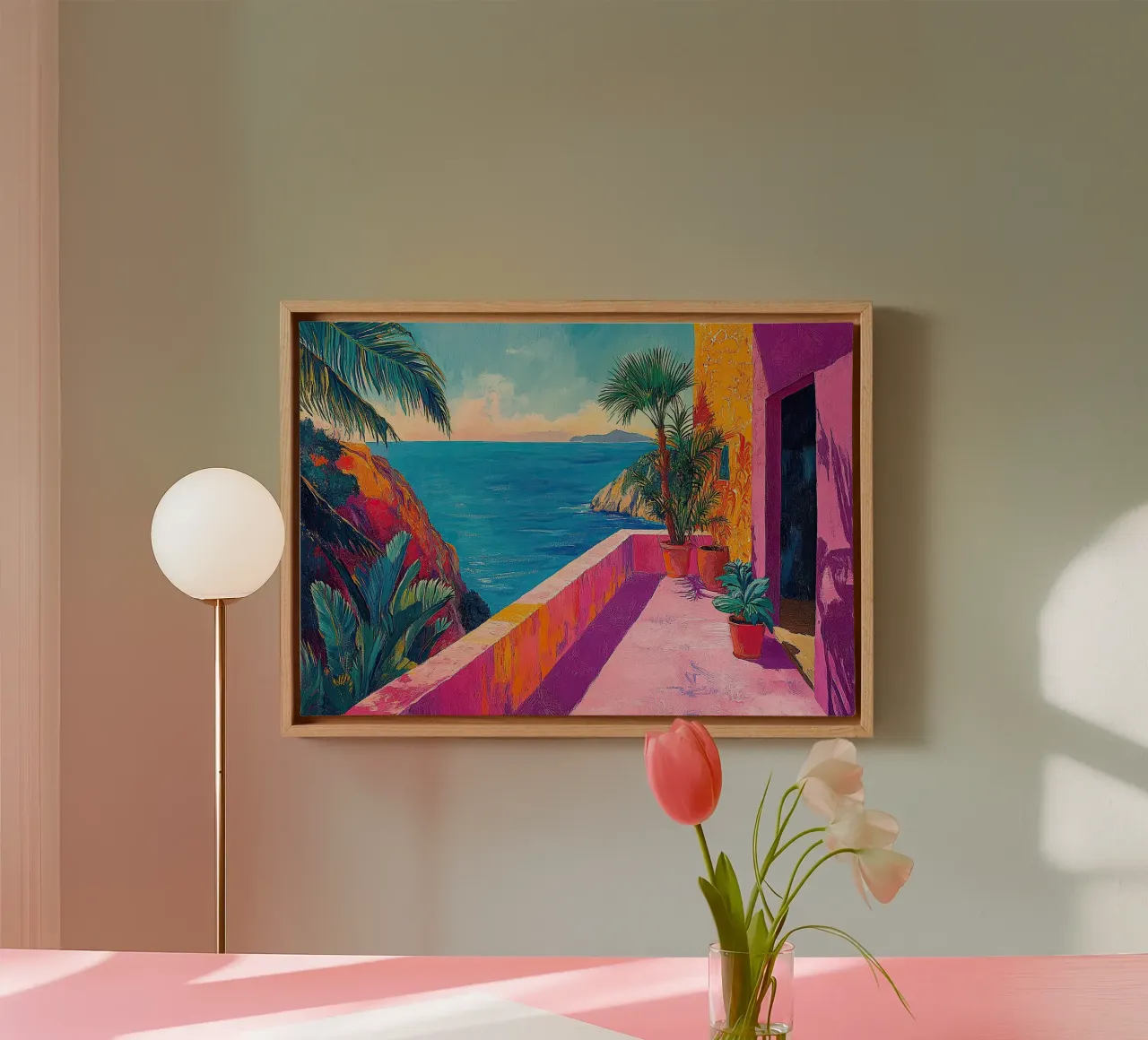 Colors of the Coast canvas van Nikis Art Studio