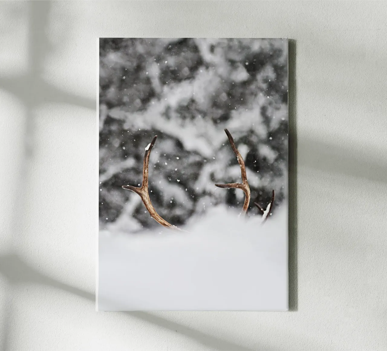 Reindeer Standing tela con Cornice a cassetta da abnerssonstudio