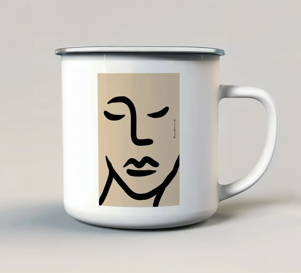 Gentle Flow tazza in smalto da Mike Leymi