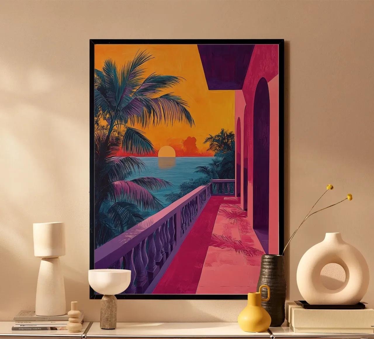 Sunlit Panorama poster da Nikis Art Studio