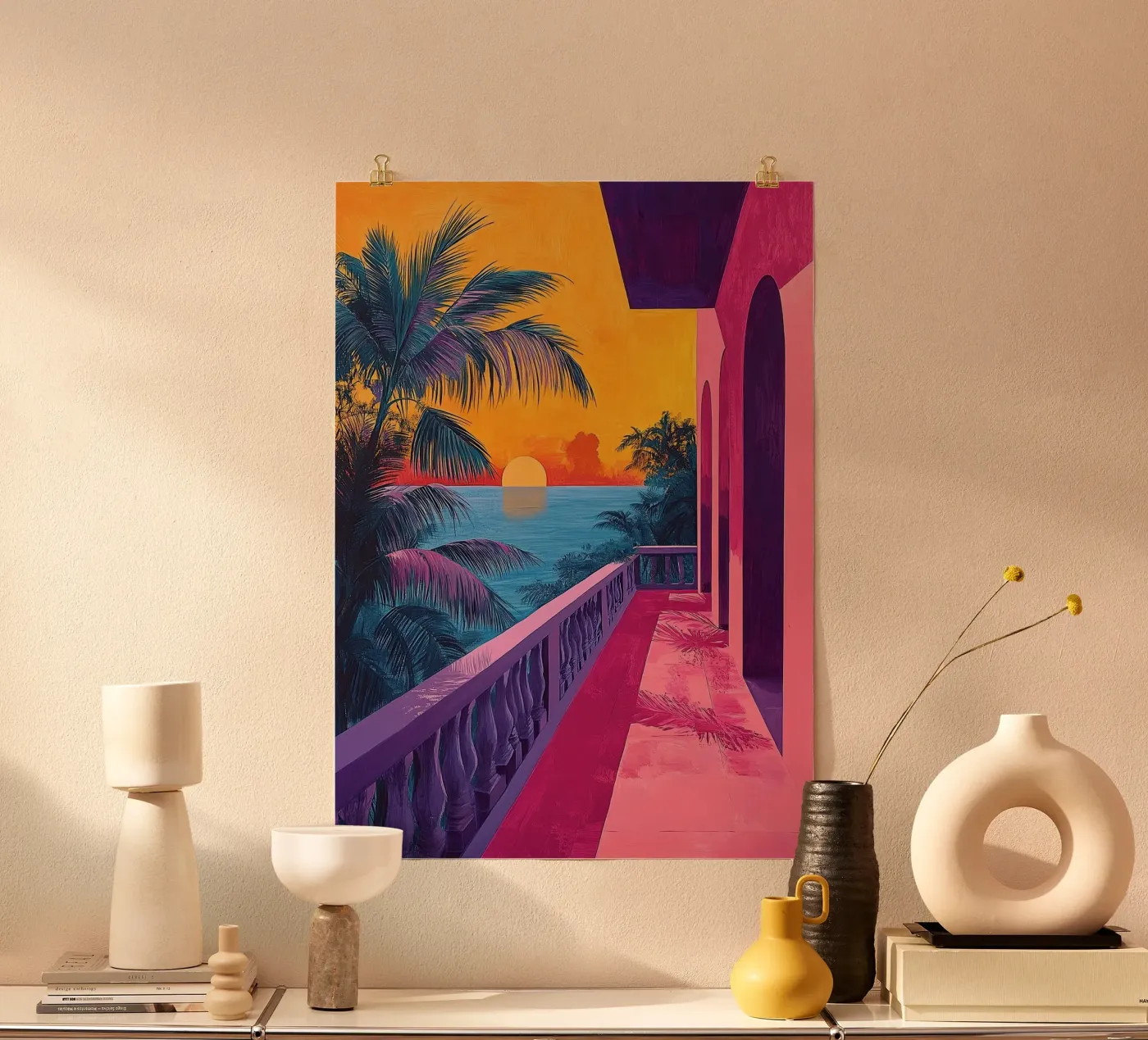 Sunlit Panorama poster da Nikis Art Studio