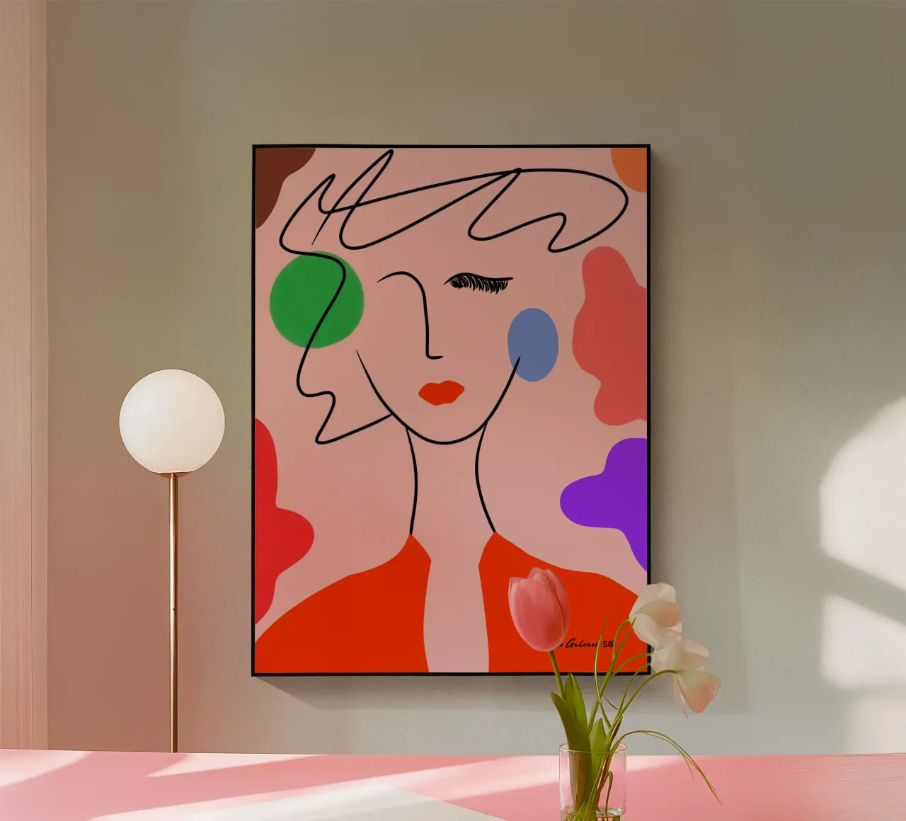 Golden Stillness plexiglass da Mike Leymi