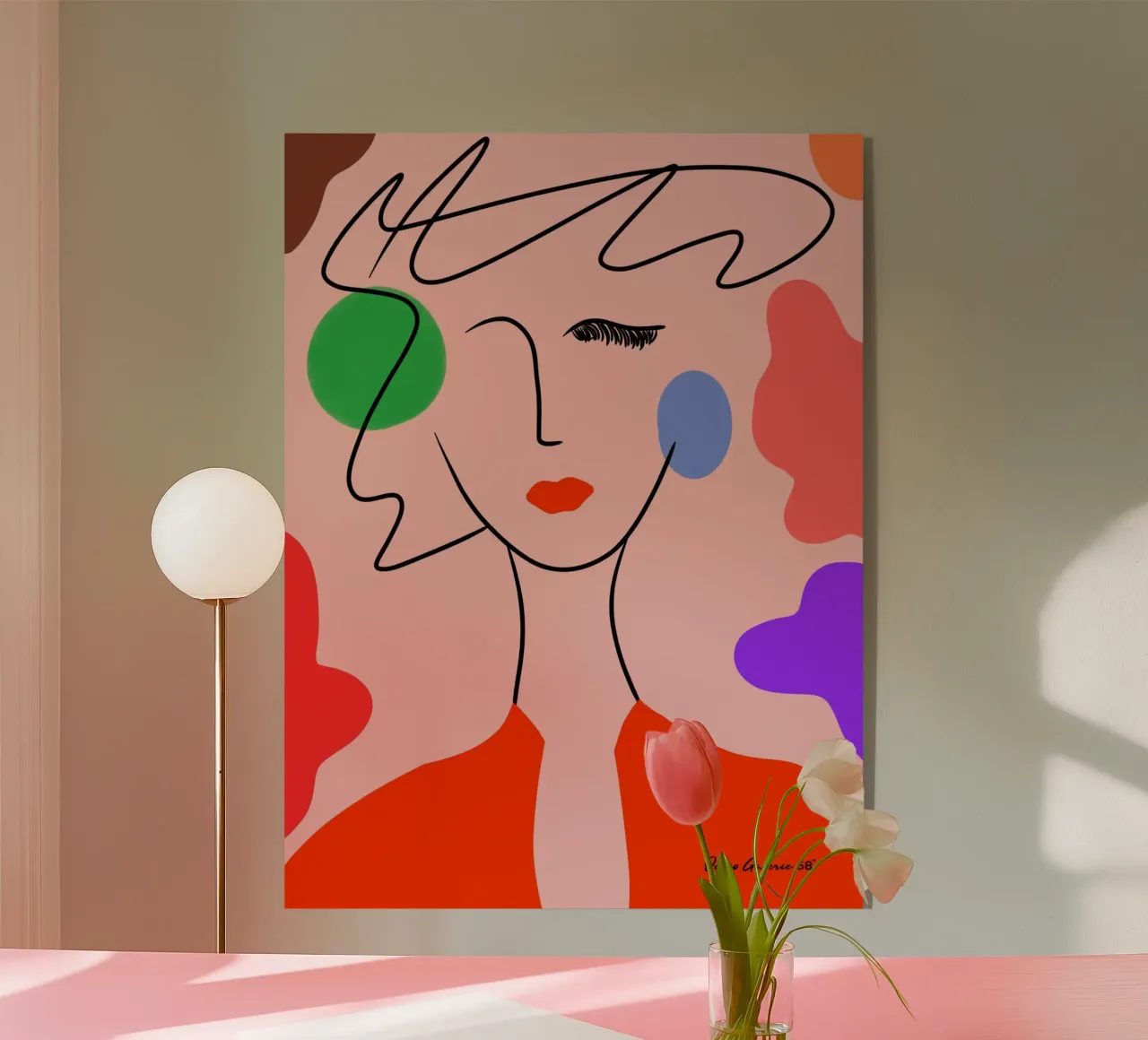 Golden Stillness plexiglass da Mike Leymi