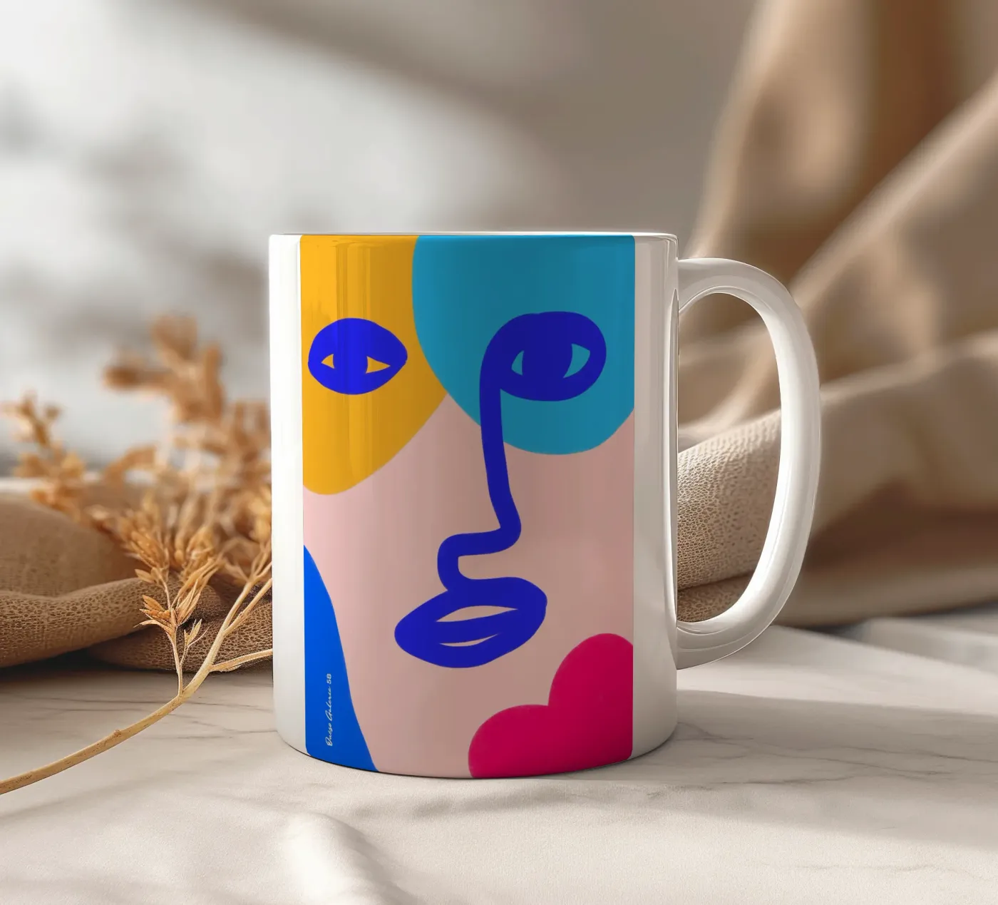 Silent Echoes ceramic mug by Mike Leymi