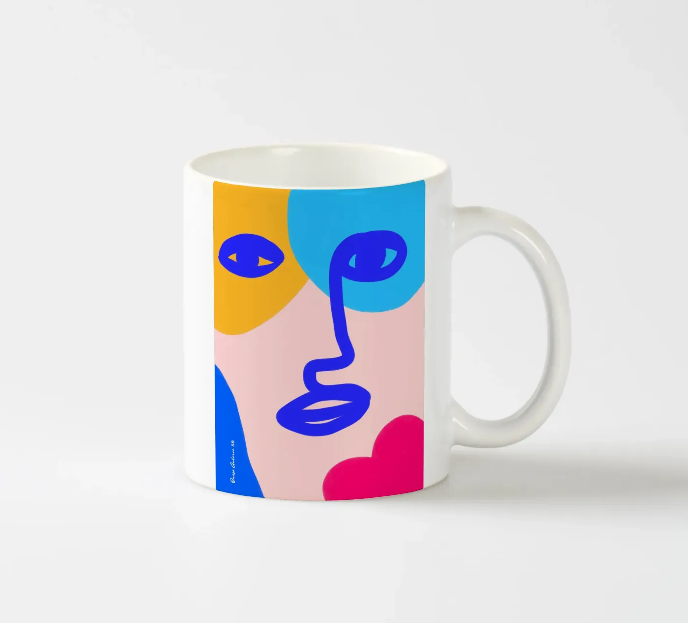 Silent Echoes ceramic mug by Mike Leymi