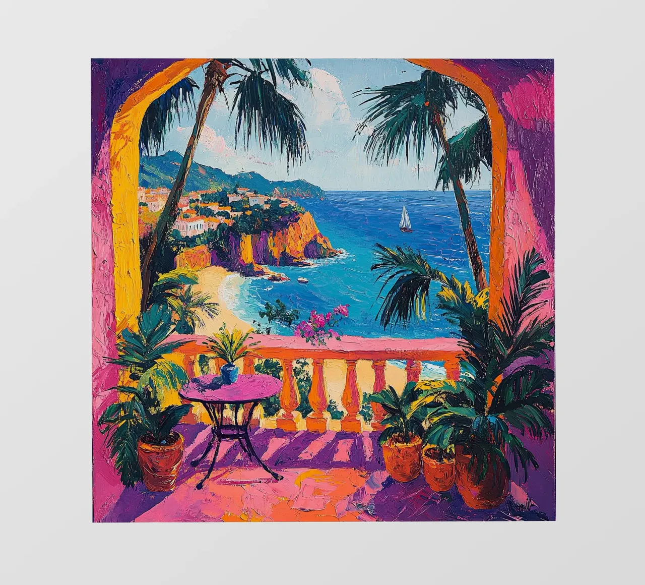 Radiant Horizons telo in pvc da Nikis Art Studio