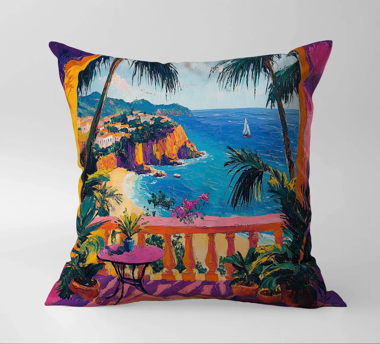 Radiant Horizons cuscino da Nikis Art Studio