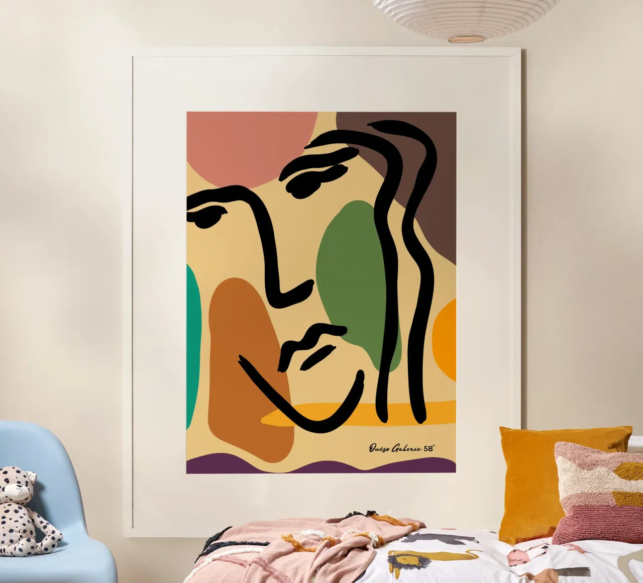 Velvet Clouds poster con telaio in plastica da Mike Leymi