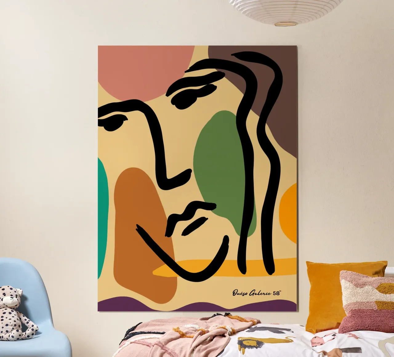 Velvet Clouds poster con telaio in plastica da Mike Leymi