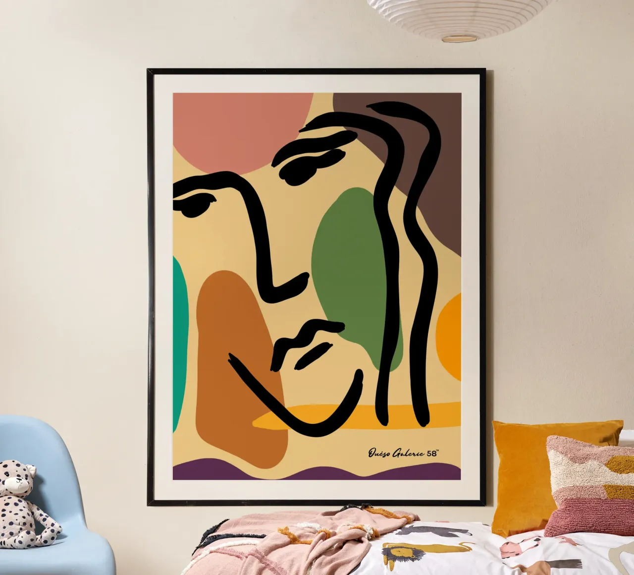 Velvet Clouds poster con telaio in plastica da Mike Leymi